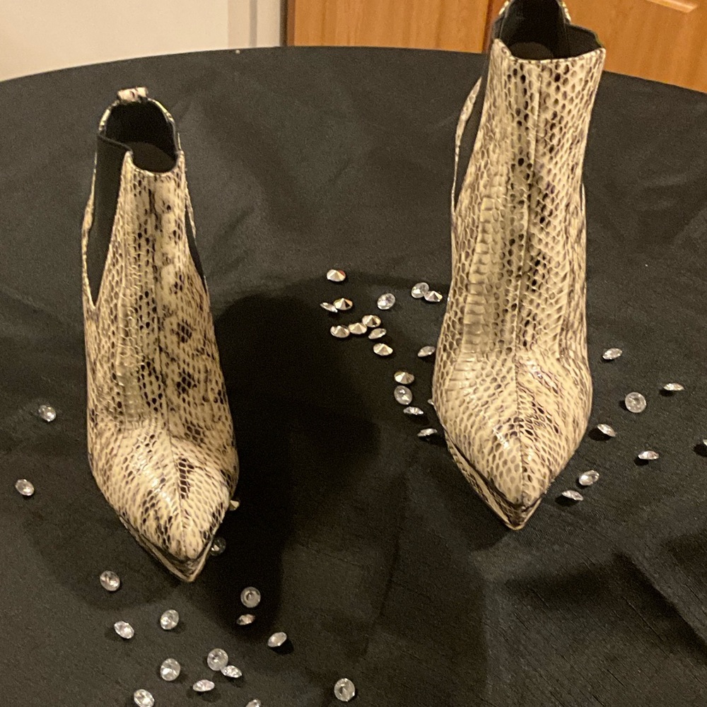 Michael Kors Snakeskin Heeled Boots